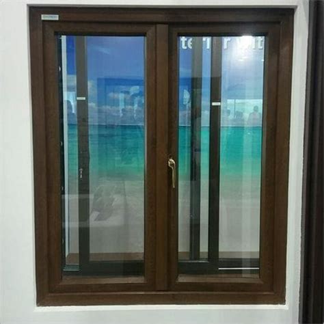 Powder Coated Brown Aluminium Hinged Window At Rs 360 Sq Ft In Greater Noida Id 26980986355