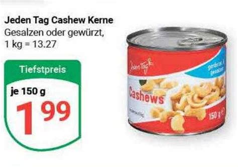 Jeden Tag Cashew Kerne Angebot Bei Globus 1Prospekte De