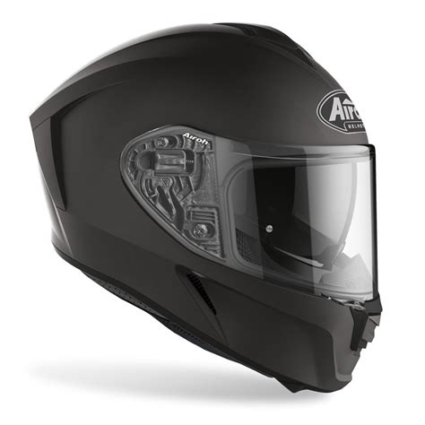 Capacete Spark Color Preto Matt Airoh Capacete Integral Cais Motor