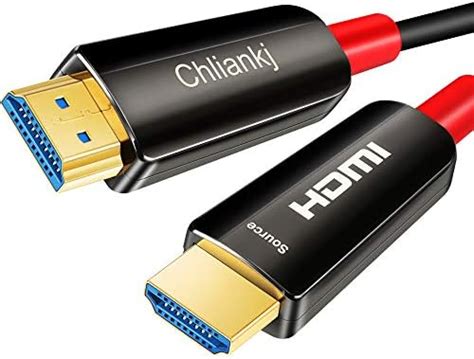 Amazon Chliankj 光ファイバhdmi ケーブル Hdmi 2 0 4k 60hz Hdcp2 2 18gbps超高速伝送