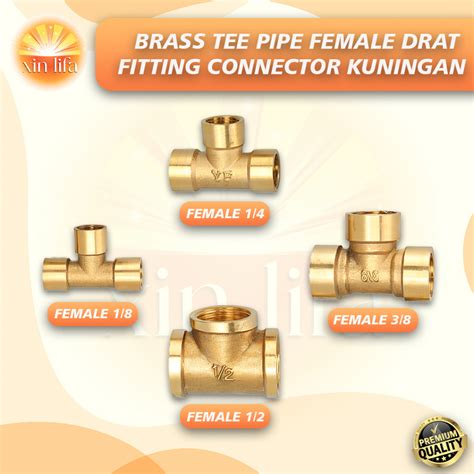 Jual Tee Drat Dalam Kuningan Sambungan Tee Compresor