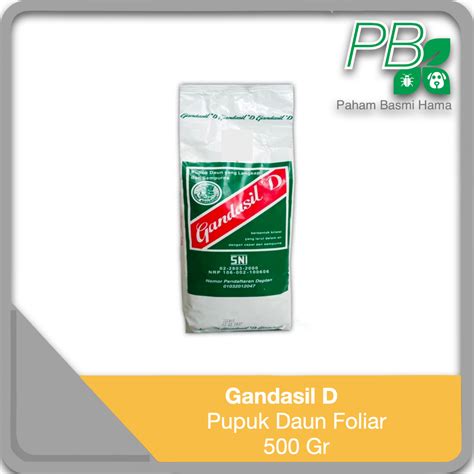 Jual Gandasil D Pupuk Daun Lengkap Buah Bunga Pupuk Tanaman 500