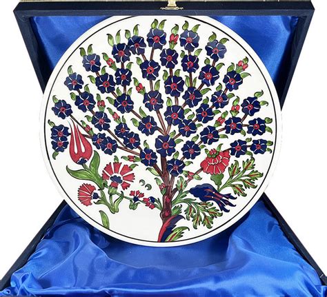 Special Design Life Tree Pattern With Iznik Pottery Plate