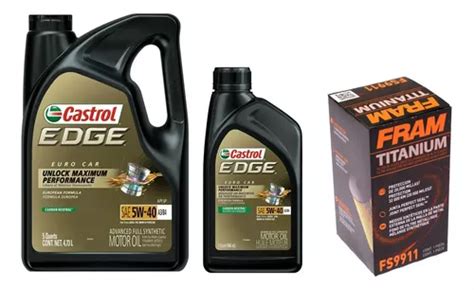 Kit Cambio Aceite Castrol Edge Vw Bora New Jetta Env O Gratis