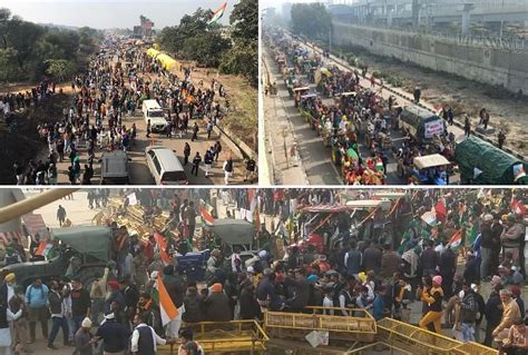 Kisan Tractor Parade Know The Conditions Of Major Borders Of Delhi