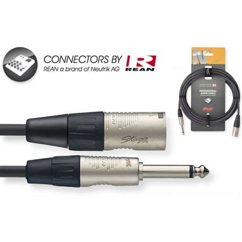 C Ble Audio Professionnel Jack Mono Xlr M S Rie Stagg Sonowest Fr