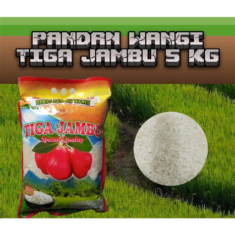 Jual Beras Super Pandan Wangi Cap Tiga Jambu Kg Shopee Indonesia