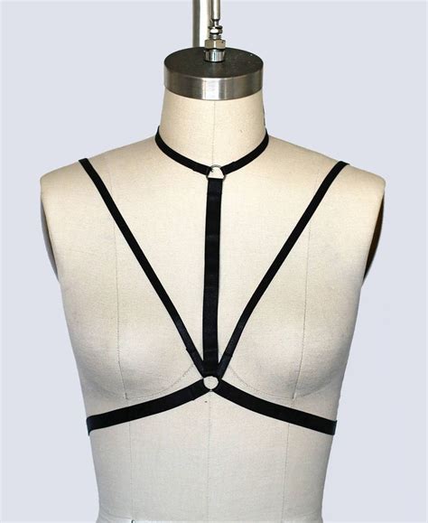 Body Harness Cage Bra Cupless Lingerie Body Harness Lingerie Sexy Lingerie Fetish Lingerie