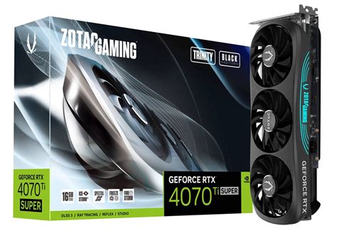 ZOTAC GAMING GeForce RTX 4070 Ti SUPER Trinity Black Edition 16GB