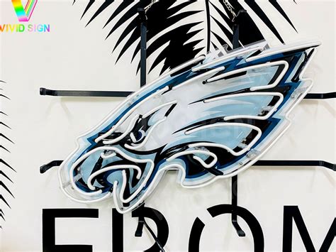 Philadelphia Eagles Logo Hd Vivid Neon Sign Lamp Light