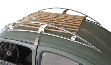 Beetle Vintage Speed Roof Rack Stainless Wood