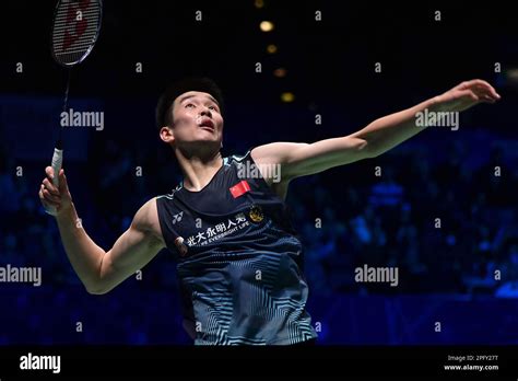 China S Li Shi Feng Returns A Shot During The Men S Final Match Against