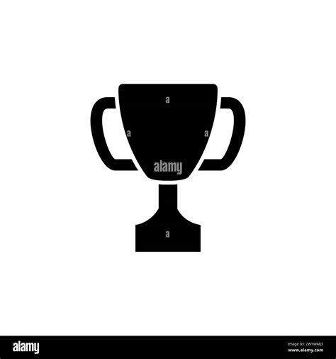 Trophy Cup Flat Vector Icon Simple Solid Symbol Isolated On White