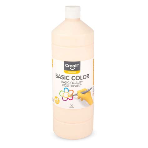 Creall Basic Color Plakkaatverf 1000 Ml Huidskleur 24 Baaslevert