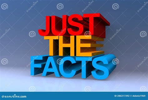 facts  blue stock illustration illustration  facts