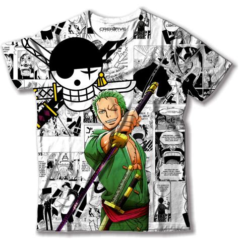 Camiseta Camisa Roronoa Zoro One Piece Shopee Brasil