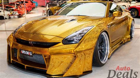 This Kuhl Racing Gold Coated Nissan Gt R Is Up For Sale