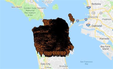 Behold The Shit Map Mapping San Franciscos 132562 Cases Of Human