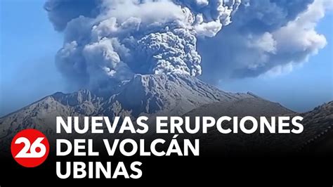 Alerta por volcán Ubinas una serie de explosiones se registraron en