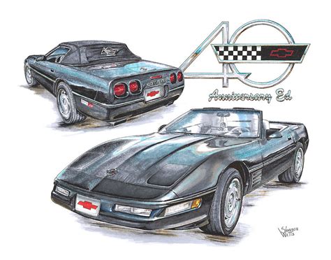 Chevrolet Corvette Drawing At Getdrawings Free Download