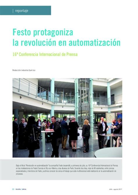 Pdf Festo Protagoniza La Revoluci N En Automatizaci N Pdf Filefesto