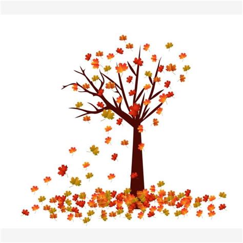 Fall Autumn Leaves Vector Art PNG