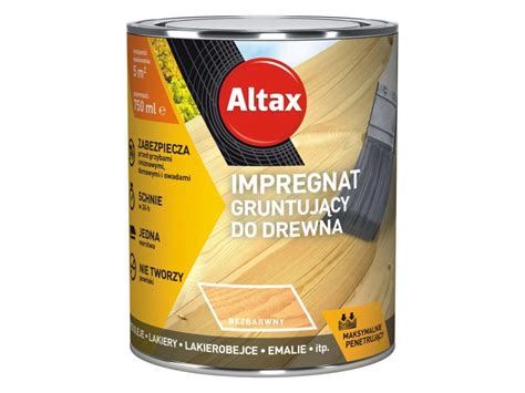 Altax Impregnat gruntujący do drewna bezbarwny 0 75L kupuj w OBI