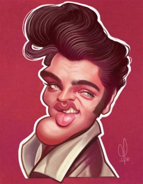 Caricaturas De Famosos Elvis Presley Por Miller Almeida Caricature