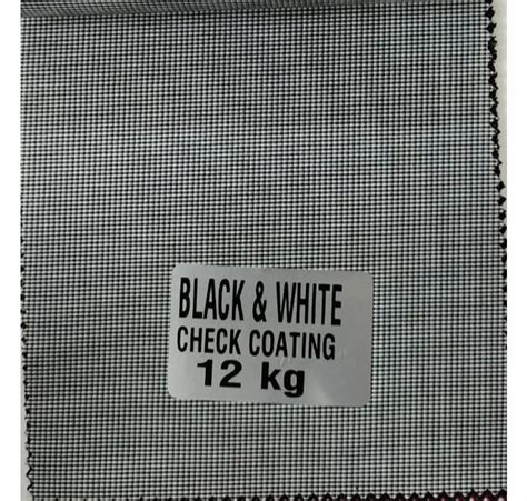 Black And White Makhi Checks Bag Lining Fabric At Rs 30meter Check