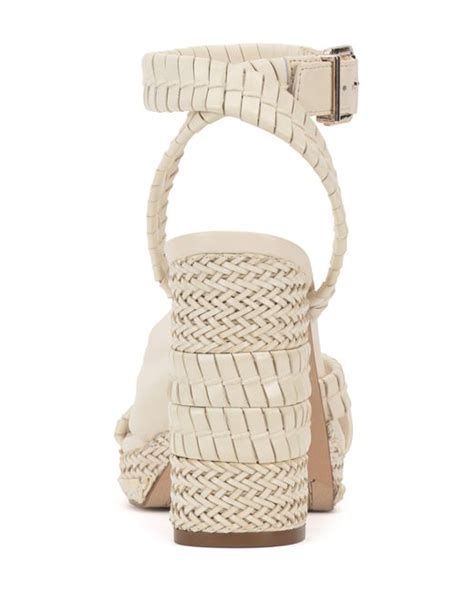 Vince Camuto Fancey Ankle Strap Sandal In Natural Lyst