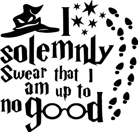 I Solemnly Swear Am Up To No Good Svgpngjpegepsdxfaipdf Etsy