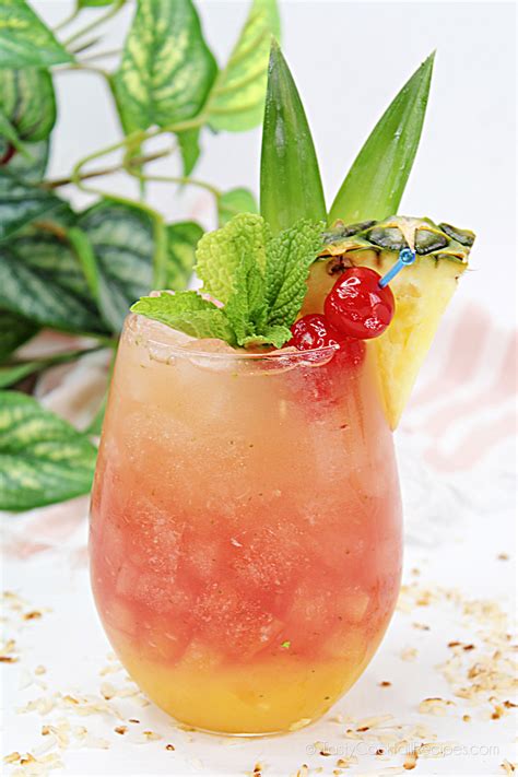 Malibu Rum Punch - Tasty Cocktail Recipes