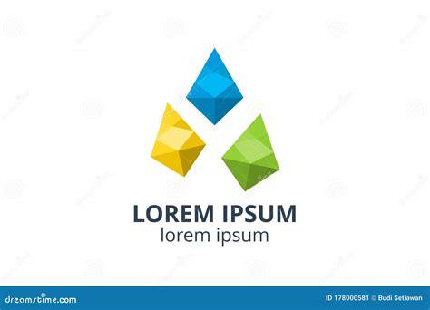 gem logo stock vector illustration  crystal identity