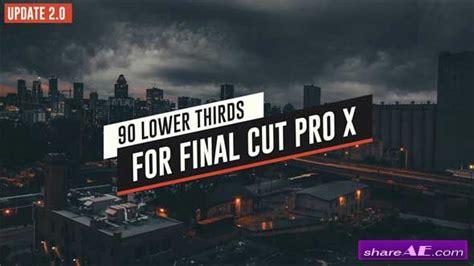 Videohive 90 Final Cut X Lower Thirds Pack Apple Motion Templates