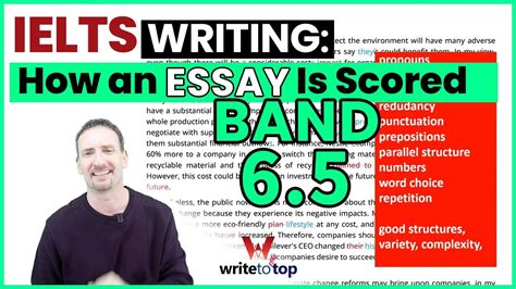 Ielts Writing How An Essay Is Scored Band 65 Youtube