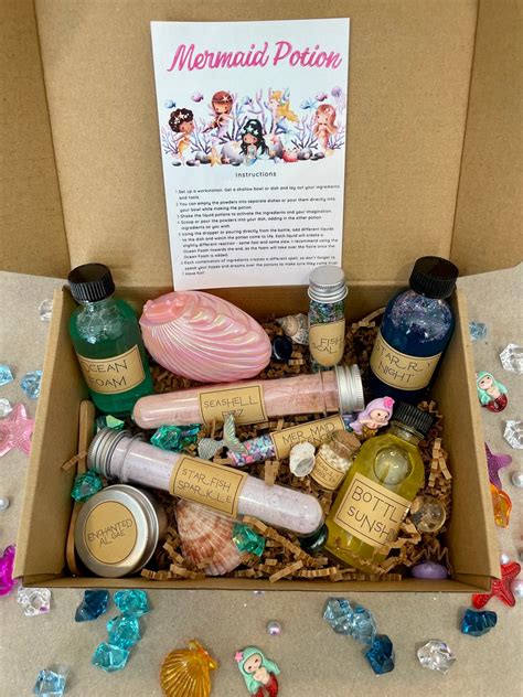 Mermaid Potion Kit Magic Potion Stem Sensory Play Birthday T Etsy