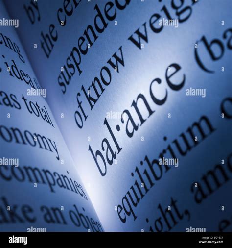 Words In Dictionary Stock Photo Alamy