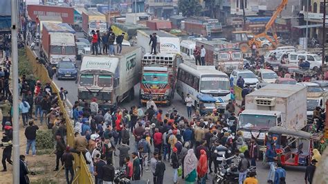 New Hit And Run Law Truck Bus Drivers Protest Across States Block