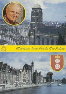 Cartões Postais III wizyta Jana Pawła II w Polsce Gdańsk Polônia