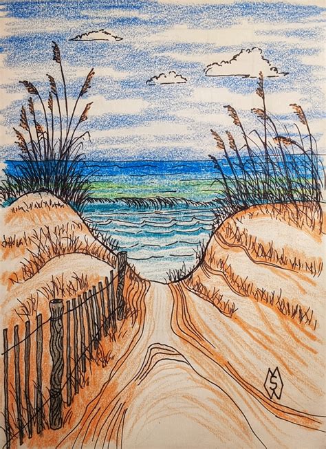 Sand Dune Drawing