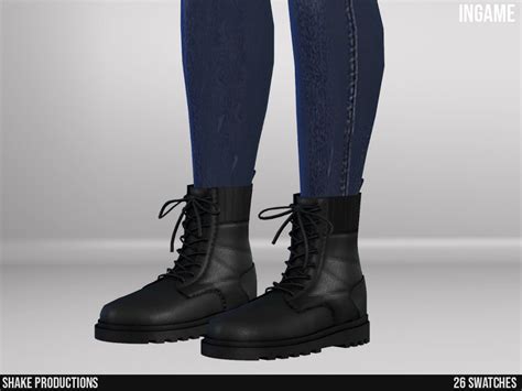 The Sims Resource 962 Leather Boots Male