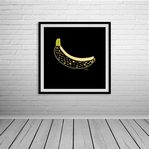 Banana Abstract Wall Art Downloadable Wall Art Instant | Etsy