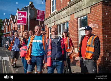 Billingshurst West Sussex UK 31 Aug 2022 Striking Postal Workers