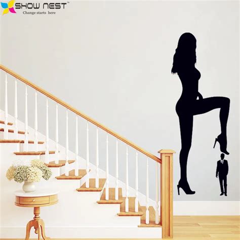 Buy Free Shipping Sexy Girl Vinyl Wall Decal Beautiful Hot Woman Stickers Art