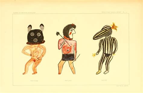 Hopi Drawings Of Kachinas 1903 The Public Domain Review Drawings