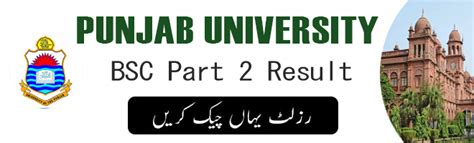 Pu Bsc Part Result Punjab University Ba Results