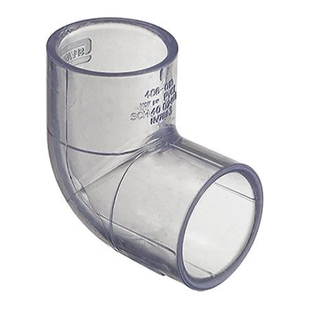 Zoro Select Pvc Elbow Degrees Solvent X Solvent In Pipe