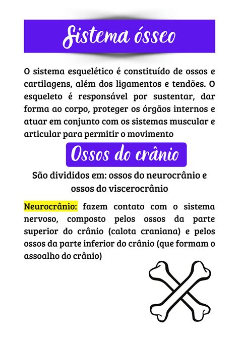 SOLUTION Sistema Sseo Ossos Do Cr Nio Studypool