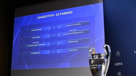 Sorteggio Terzo Turno Di Qualificazione Di Uefa Champions League Uefa