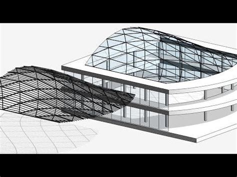 Space Truss Structure Curved Surfaces Sketchup Modeling Artofit